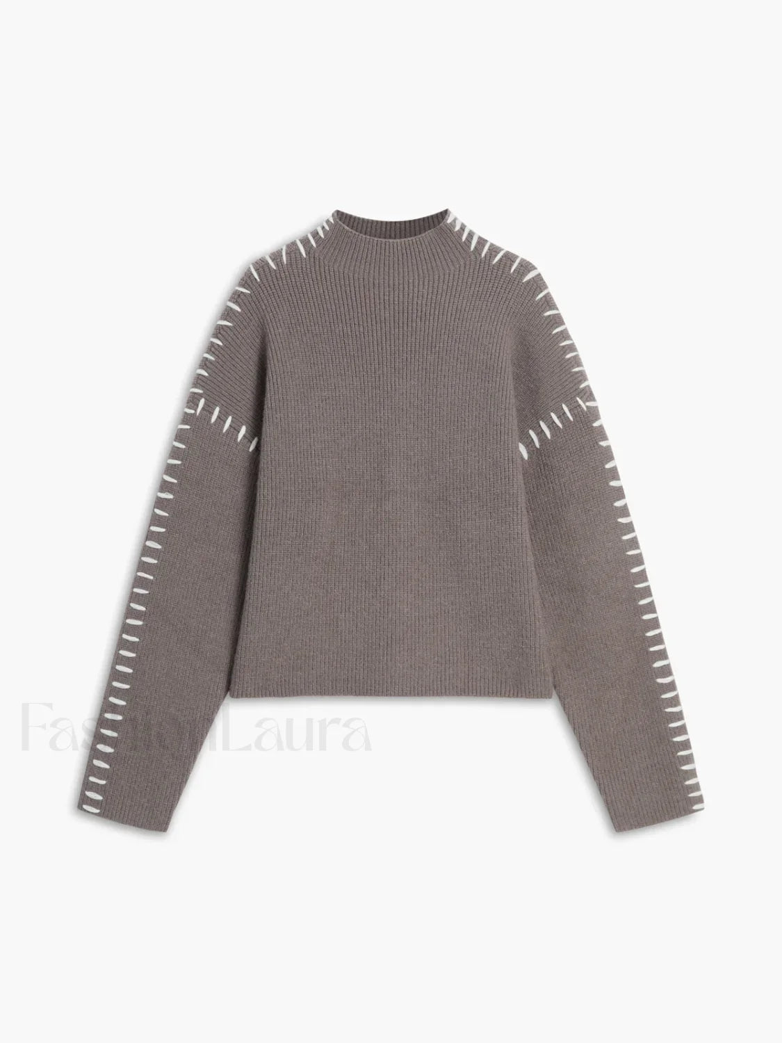 Shift The Focus Trendy Oversized Mock Neck Sweater Camel / XS Sweaters L
