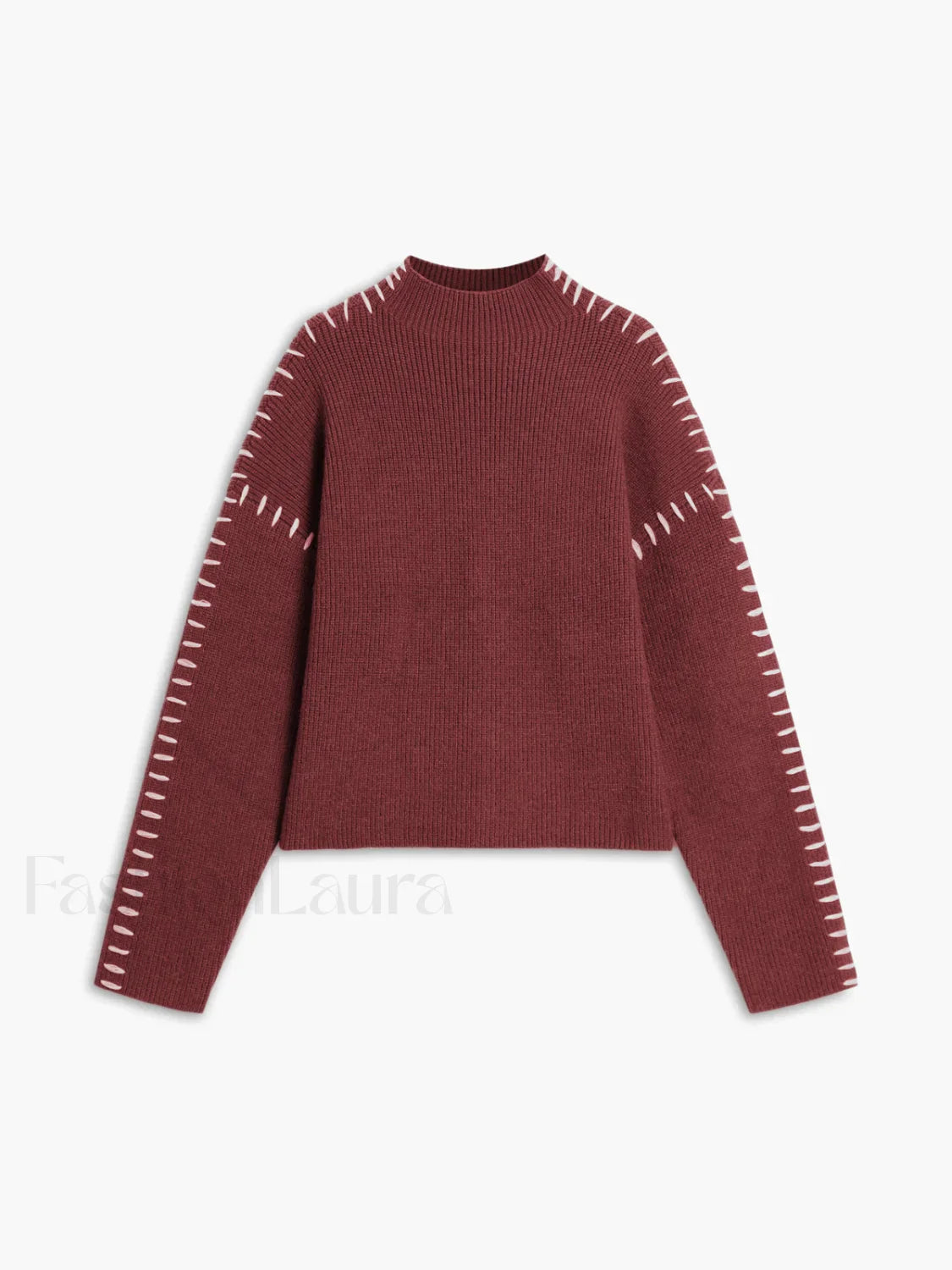 Shift The Focus Trendy Oversized Mock Neck Sweater