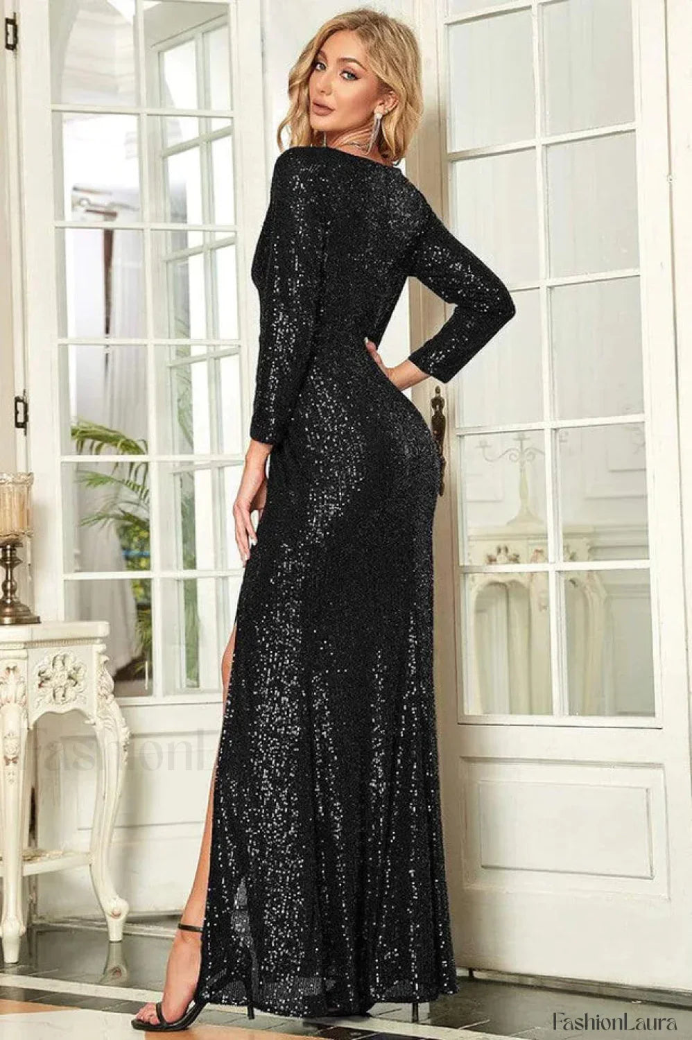 Shine Away Stylish Sequin Maxi Dress