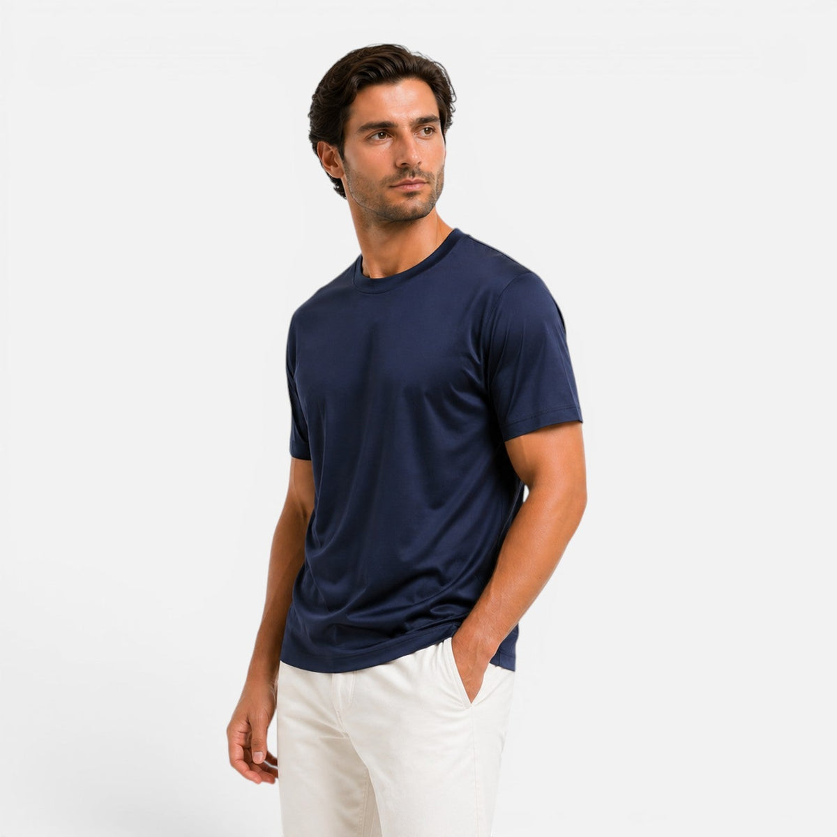 Maison Straver | Men’s Cooling T Shirt Lightweight Breathable Silk Touch