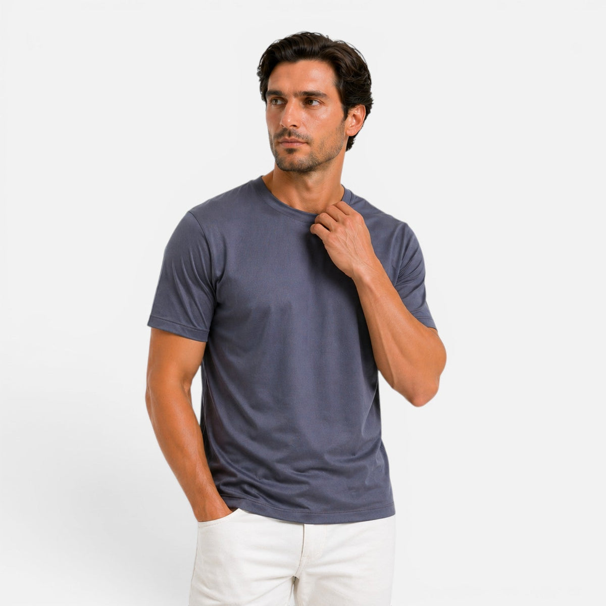 Maison Straver | Men’s Cooling T Shirt Lightweight Breathable Silk Touch