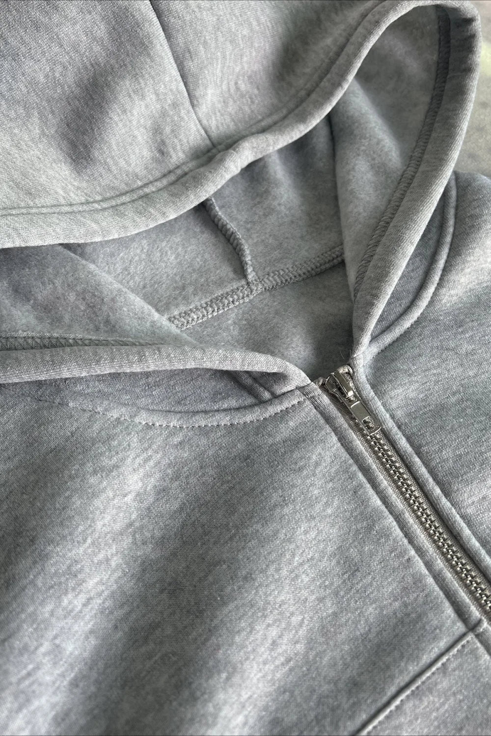 Short Zip Up Hoodie Coat