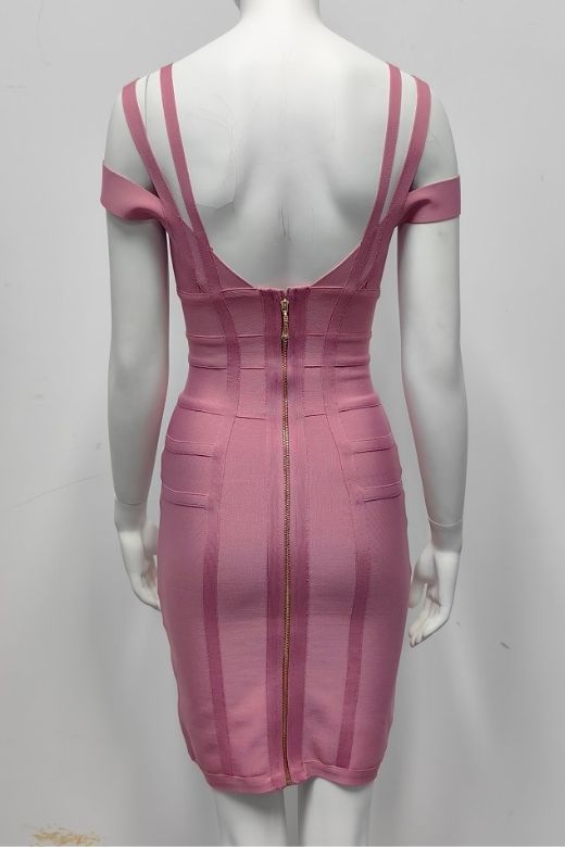 Sia Bandage Dress - Ballet Pink