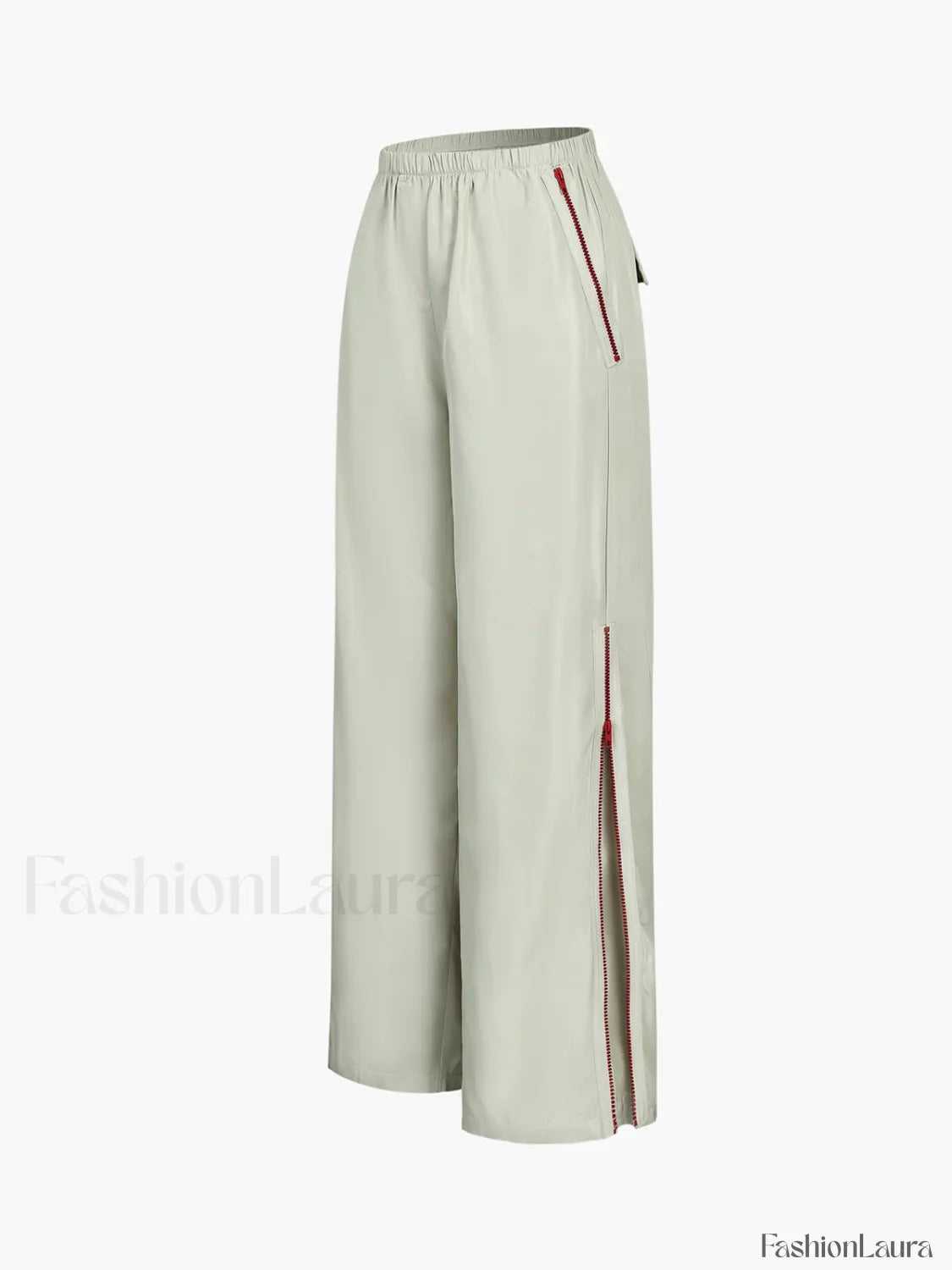 Side Zippered Graceful Cargo Pants
