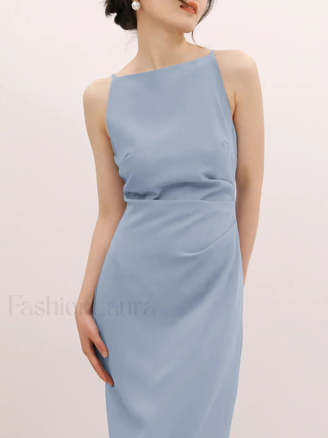 Silent Sea Boat Trendy Neck Midi Dress Blue / XS Dresses