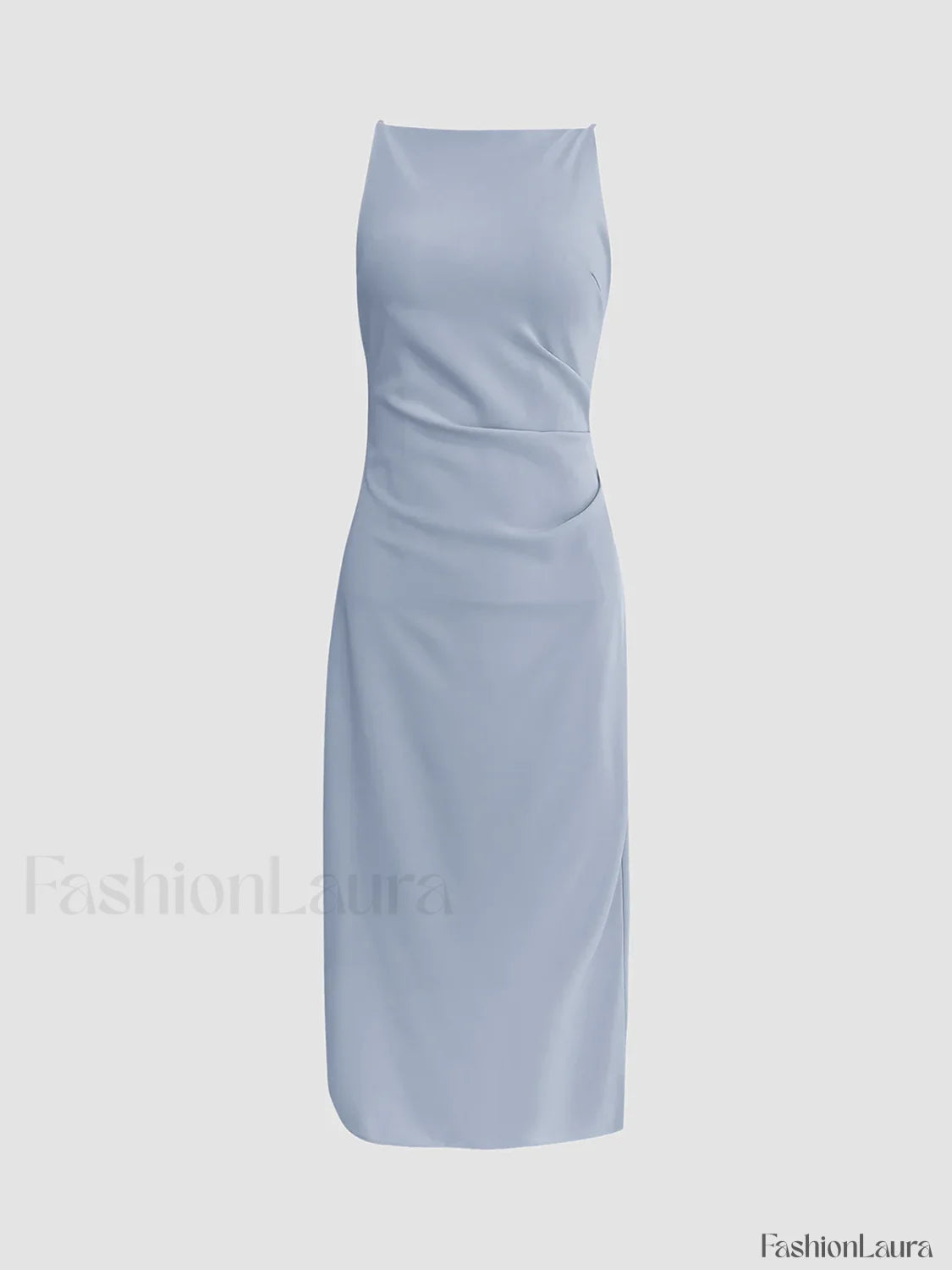 Silent Sea Boat Trendy Neck Midi Dress