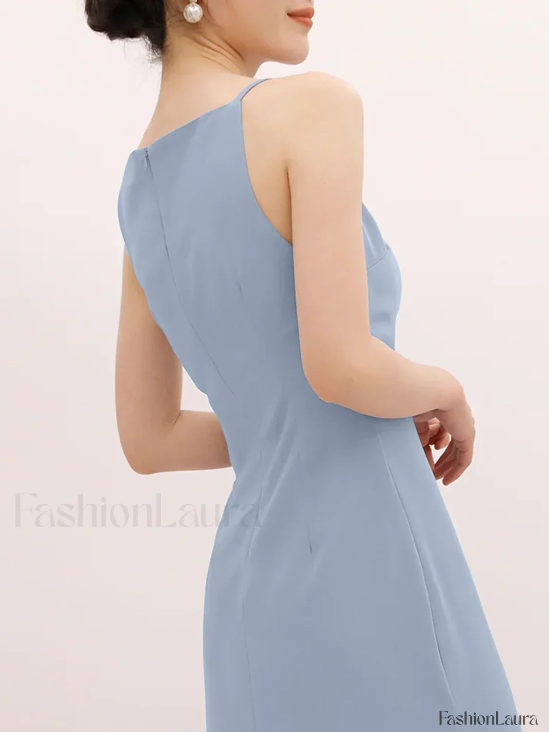 Silent Sea Boat Trendy Neck Midi Dress