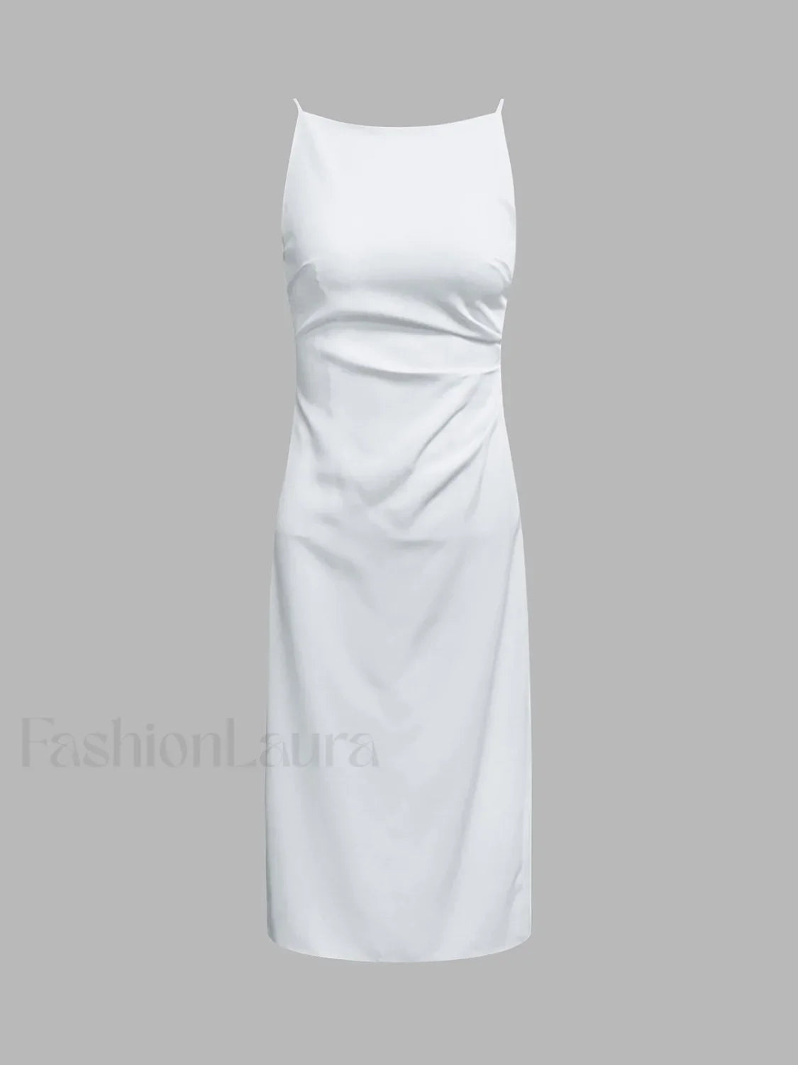 Silent Sea Boat Trendy Neck Midi Dress