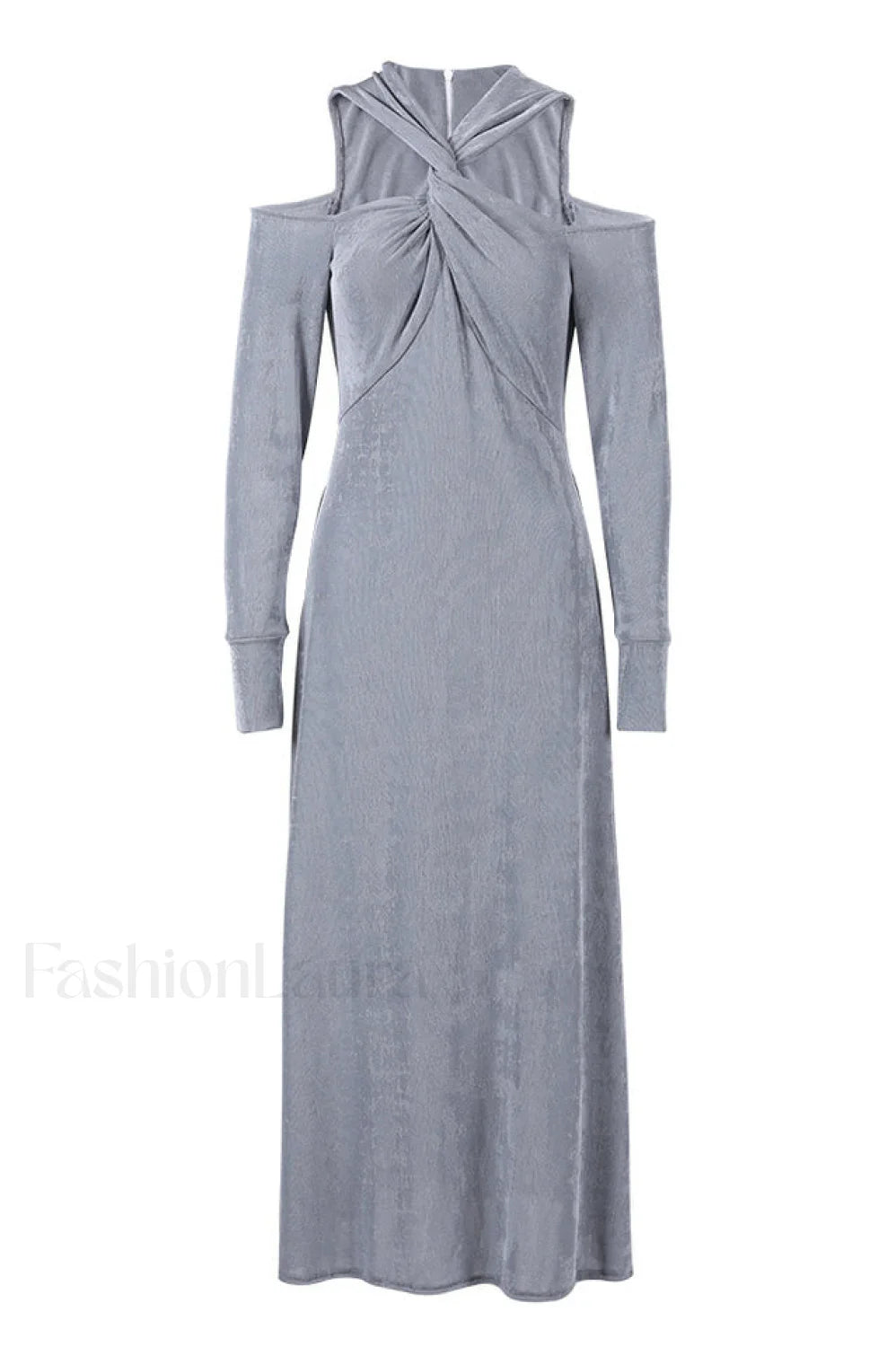 Sinh Midi Dress Charming In Double Jersey Knit S / Smoky Gray