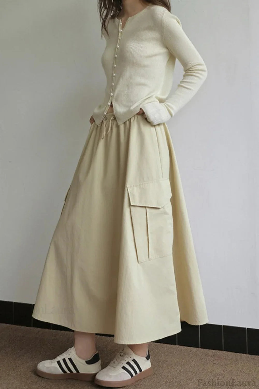 Sleek Wool Knit Cardigan