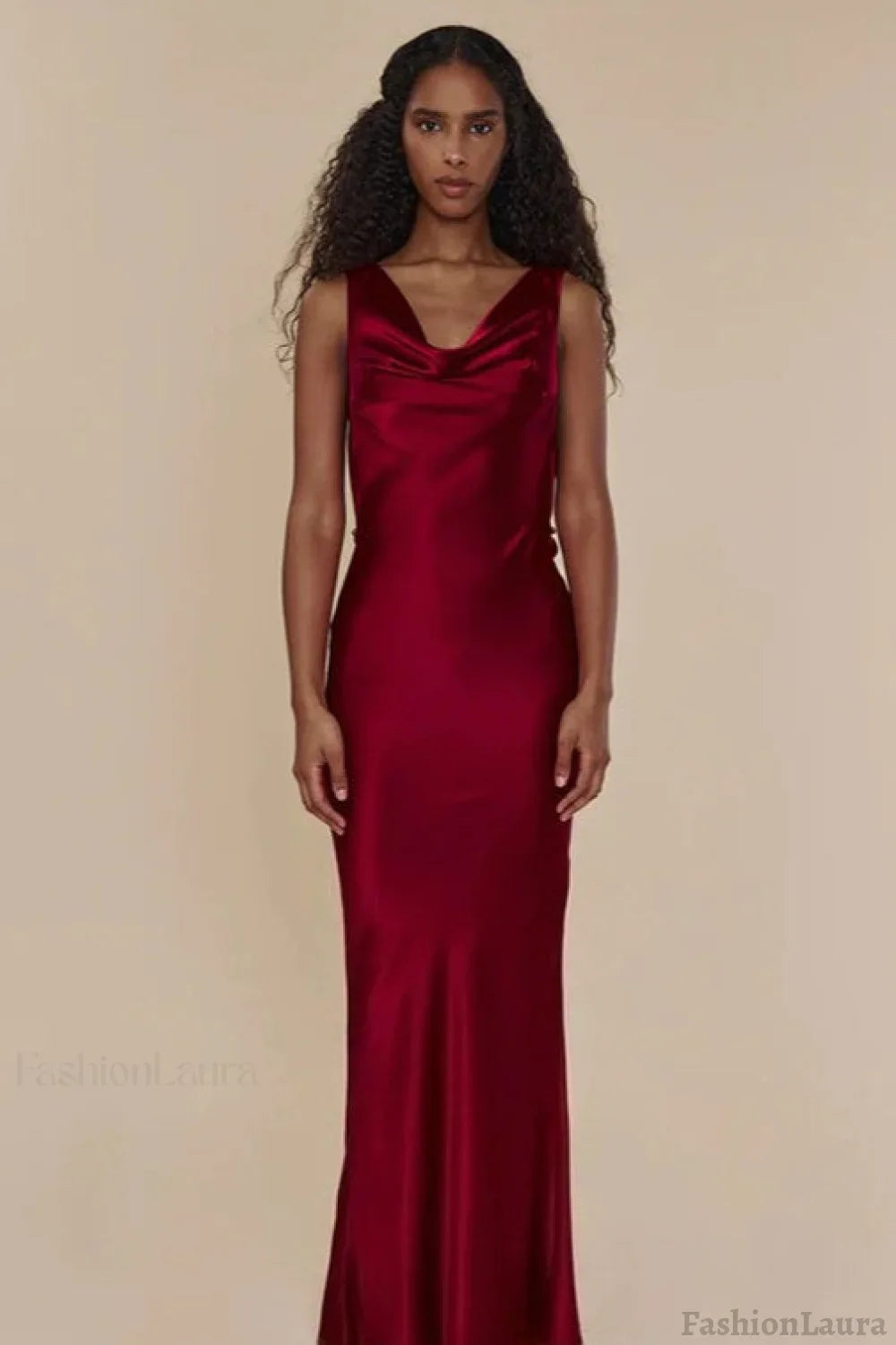 Slim Fit Open Back Maxi Dress