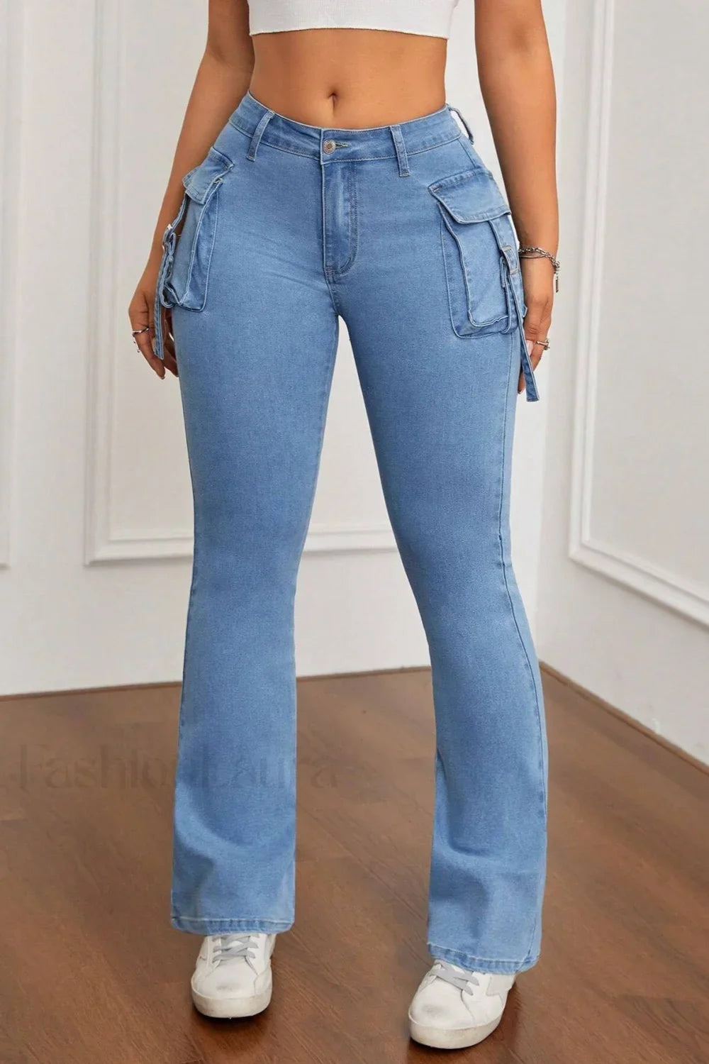 Slim Fit Stretch Flare Jeans