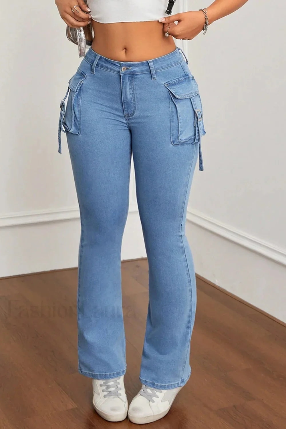 Slim Fit Stretch Flare Jeans