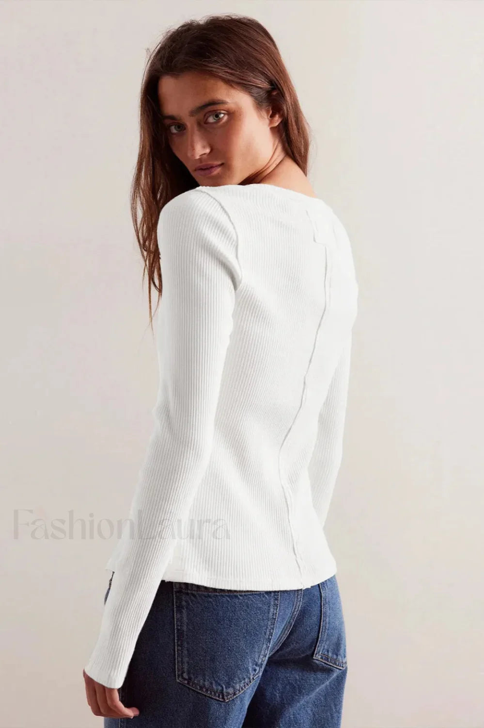 Slim Long Sleeve Ribbed Cardigan