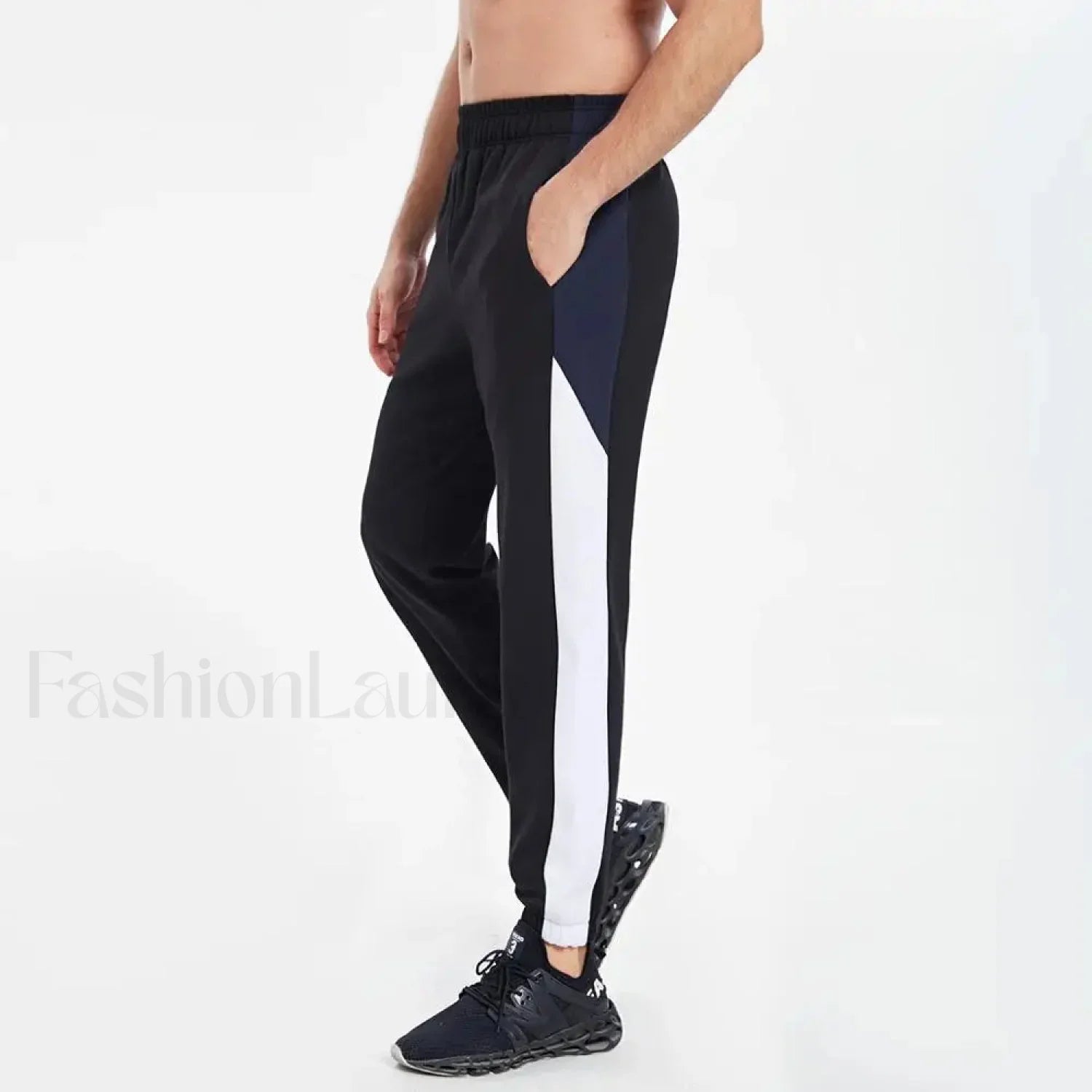 Slim Quick Dry Running Drawstring Men Gym Sweatpants white / M