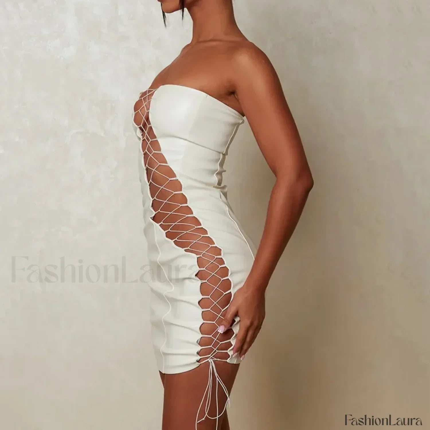 Slimming Strap Waist Mini Dress