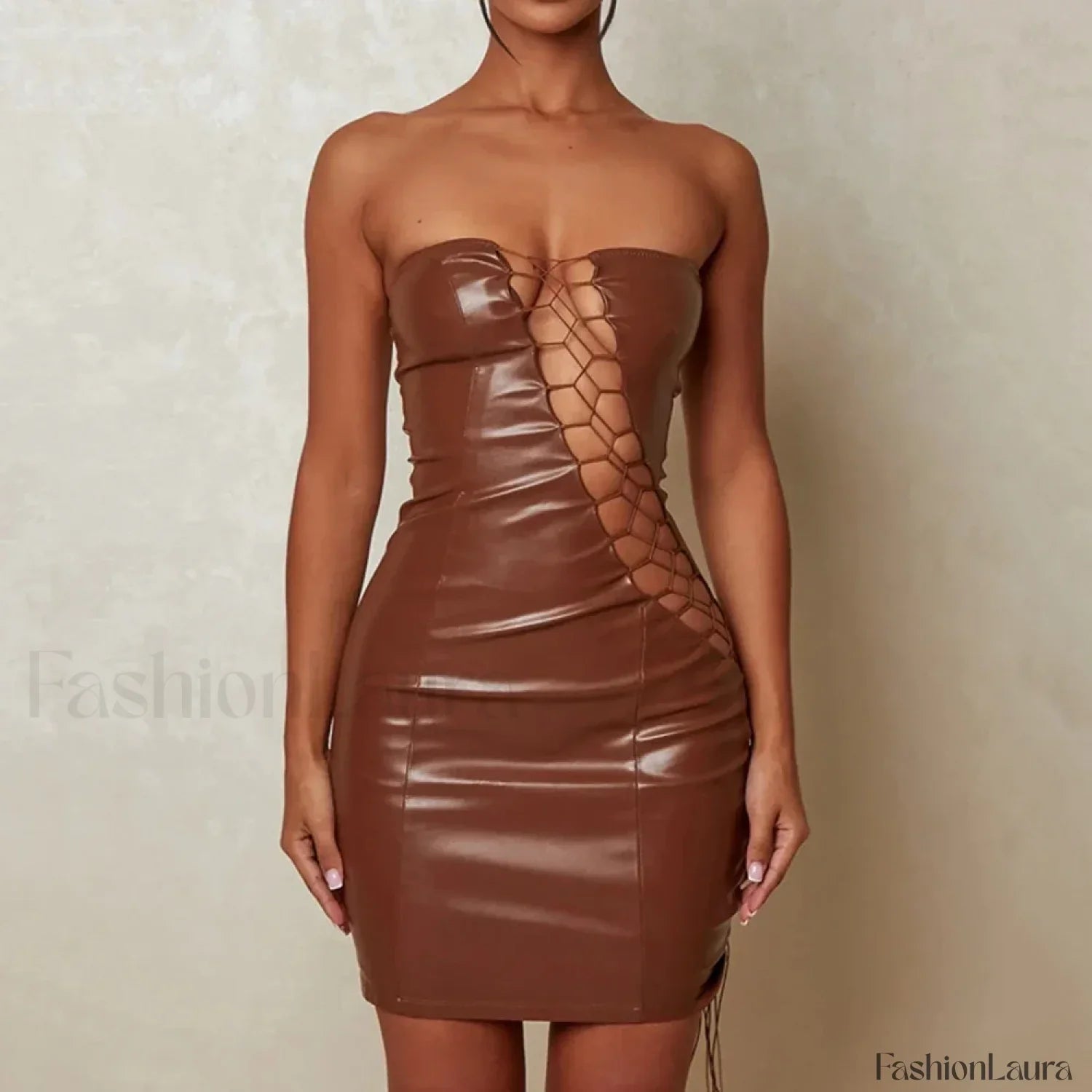 Slimming Strap Waist Mini Dress