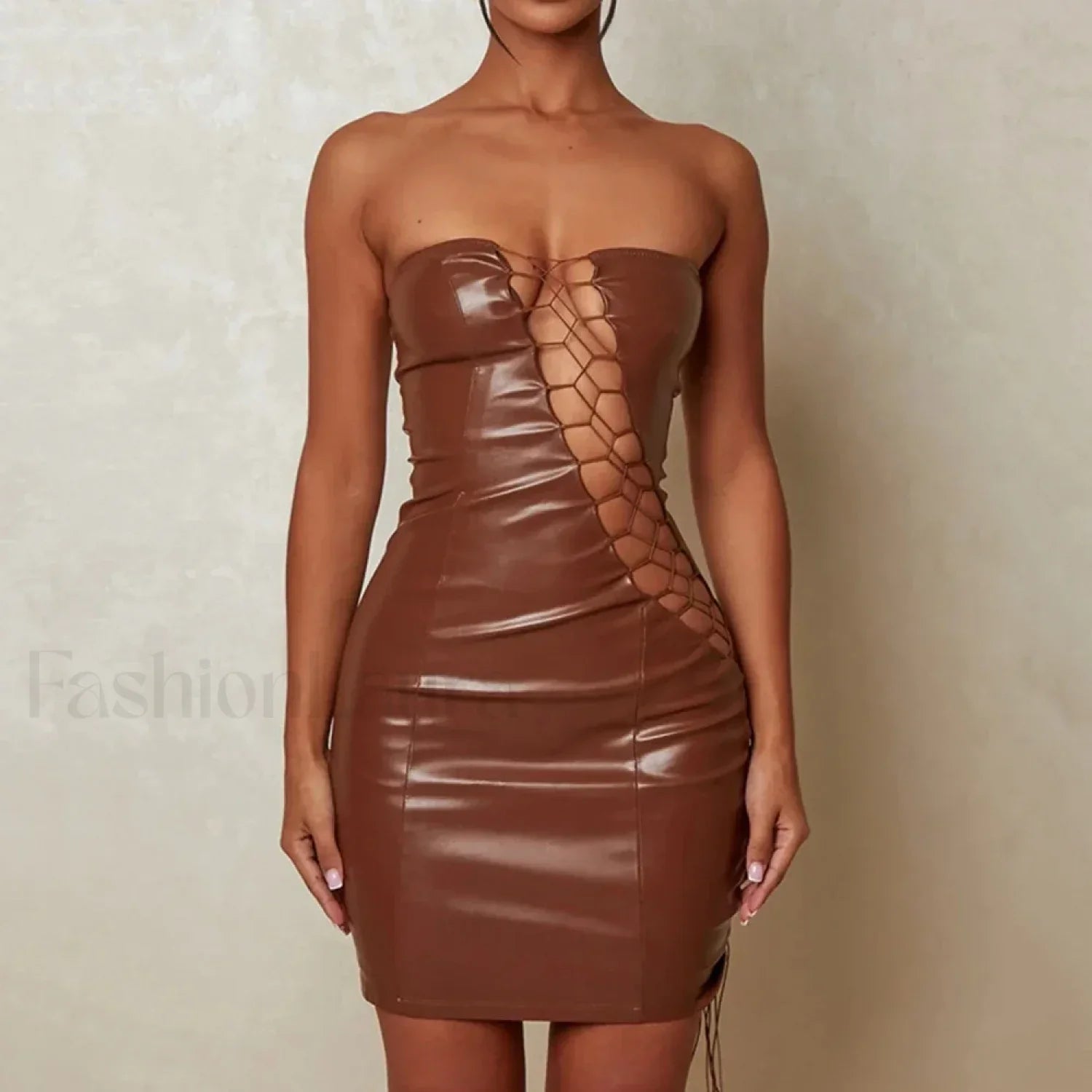 Slimming Strap Waist Mini Dress
