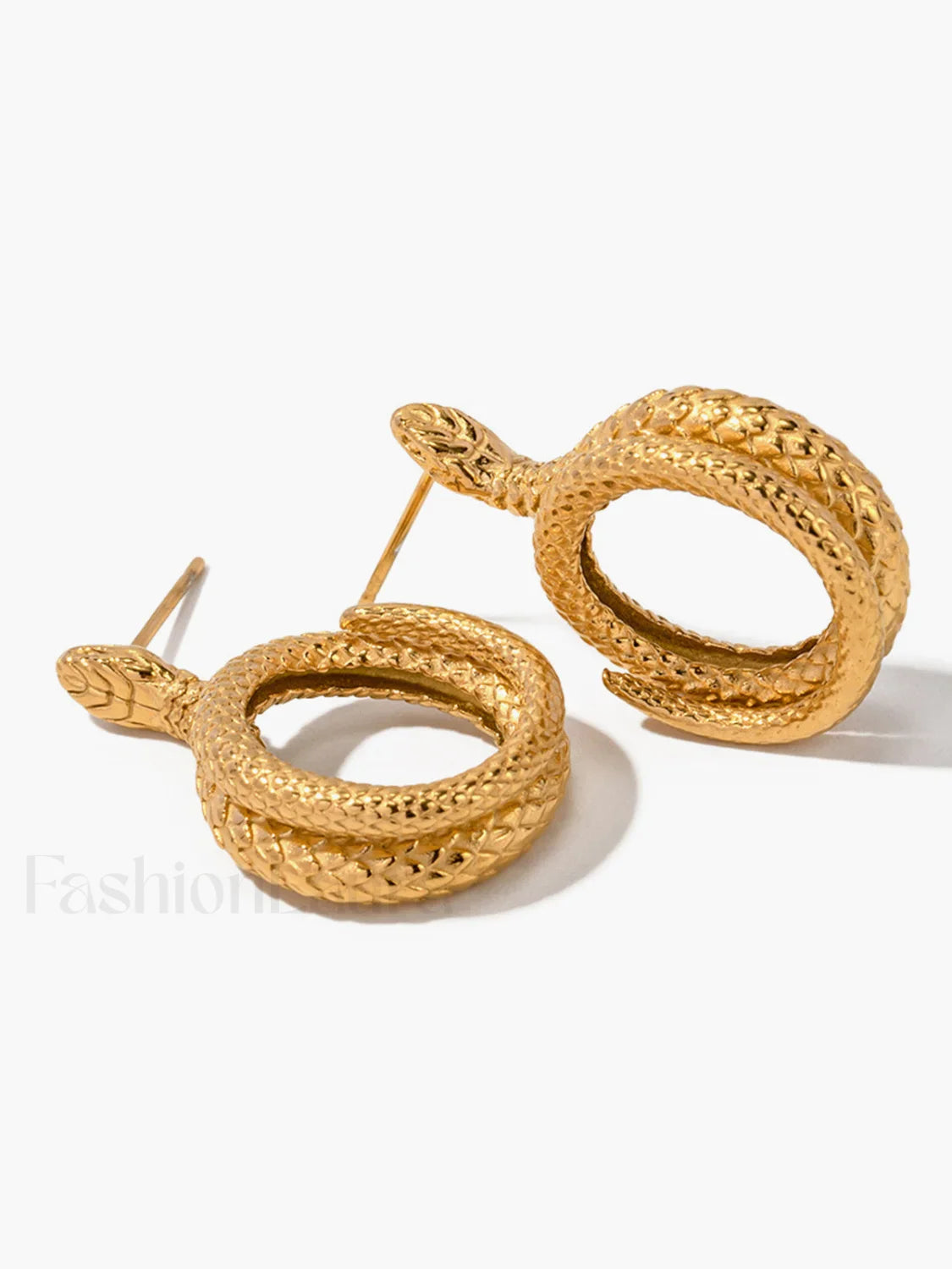 Snake Charming Shape Earrings
