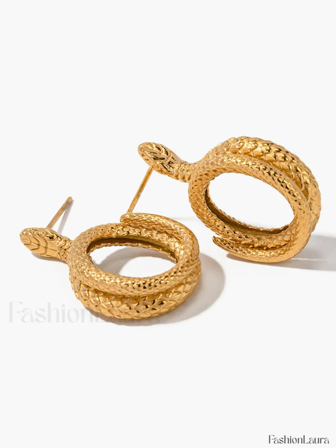 Snake Charming Shape Earrings