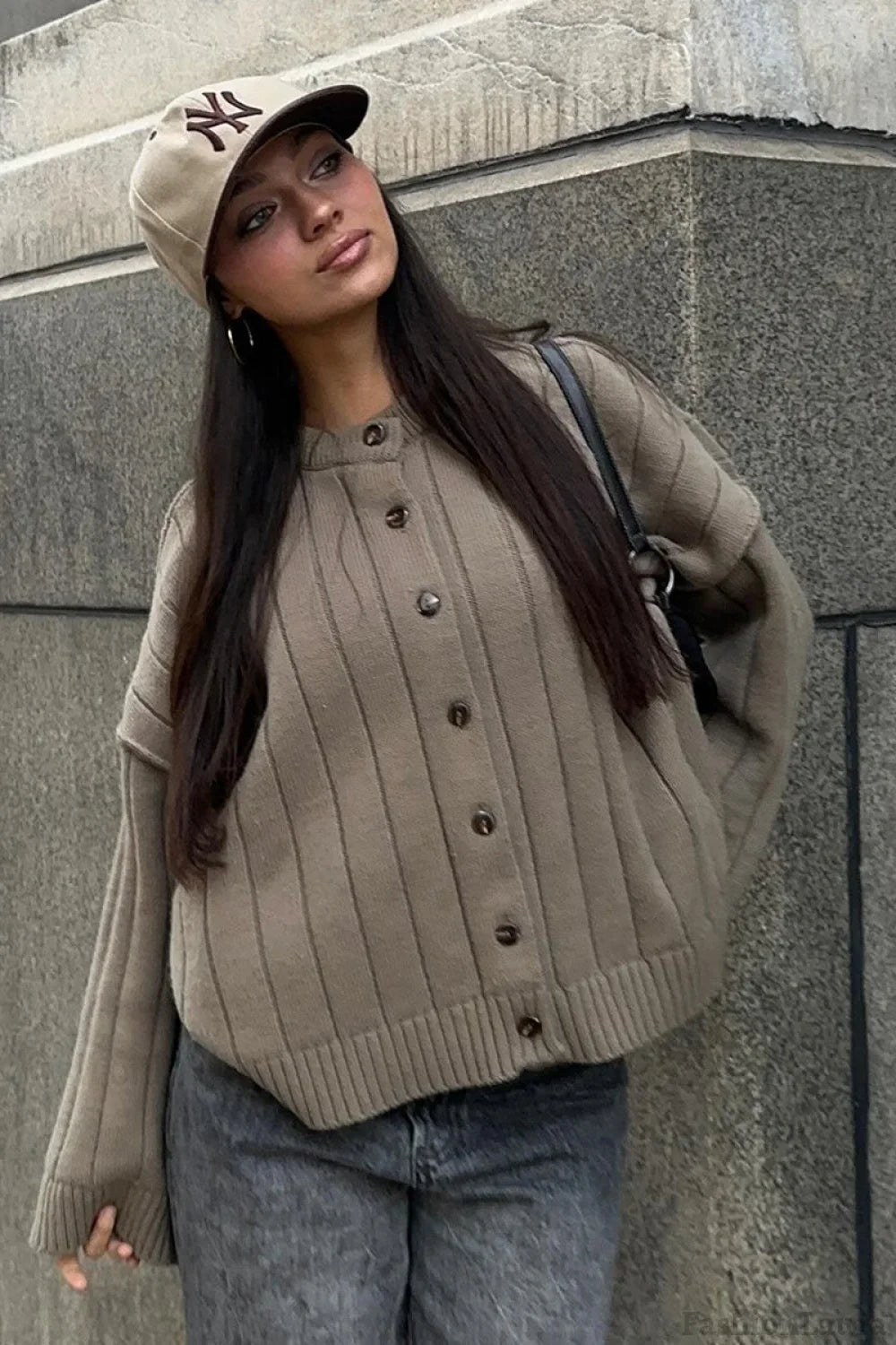 Soft Rib Relaxed Cardigan