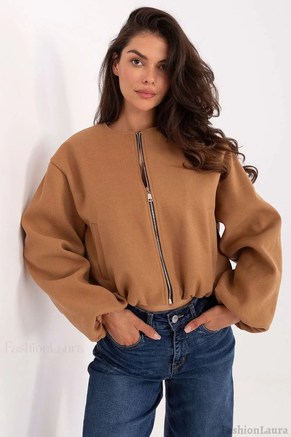 Soft Touch Bomber Jacket S / Khaki