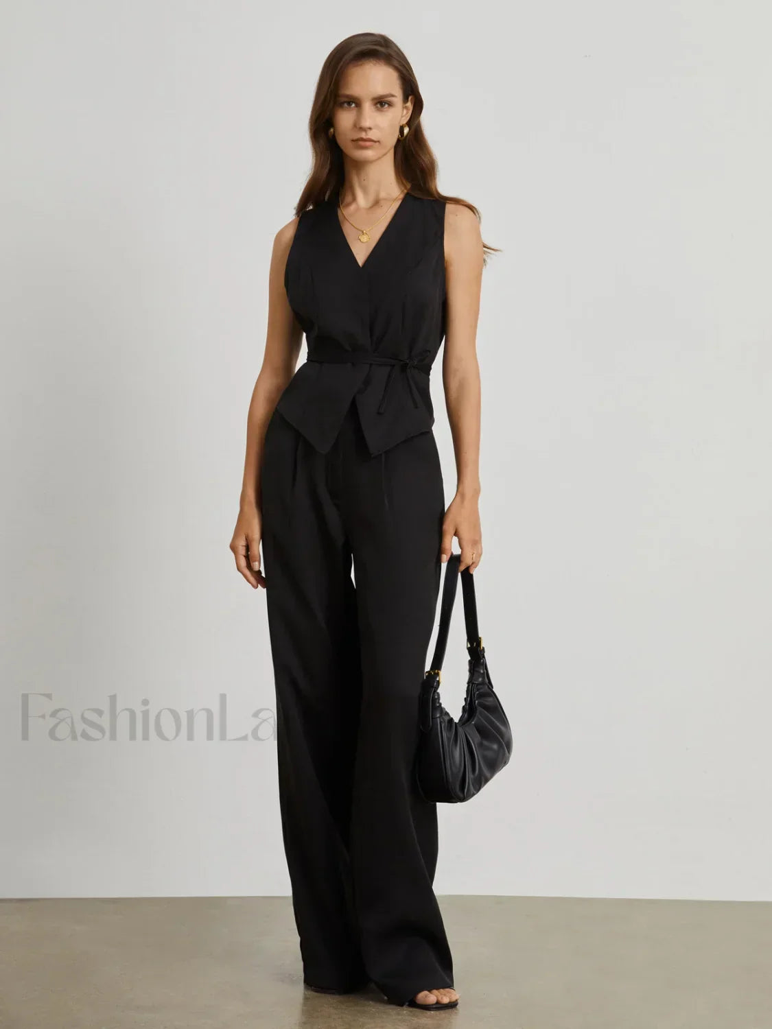 Soho Two Graceful Piece Pants Set Black / XS Pant Sets