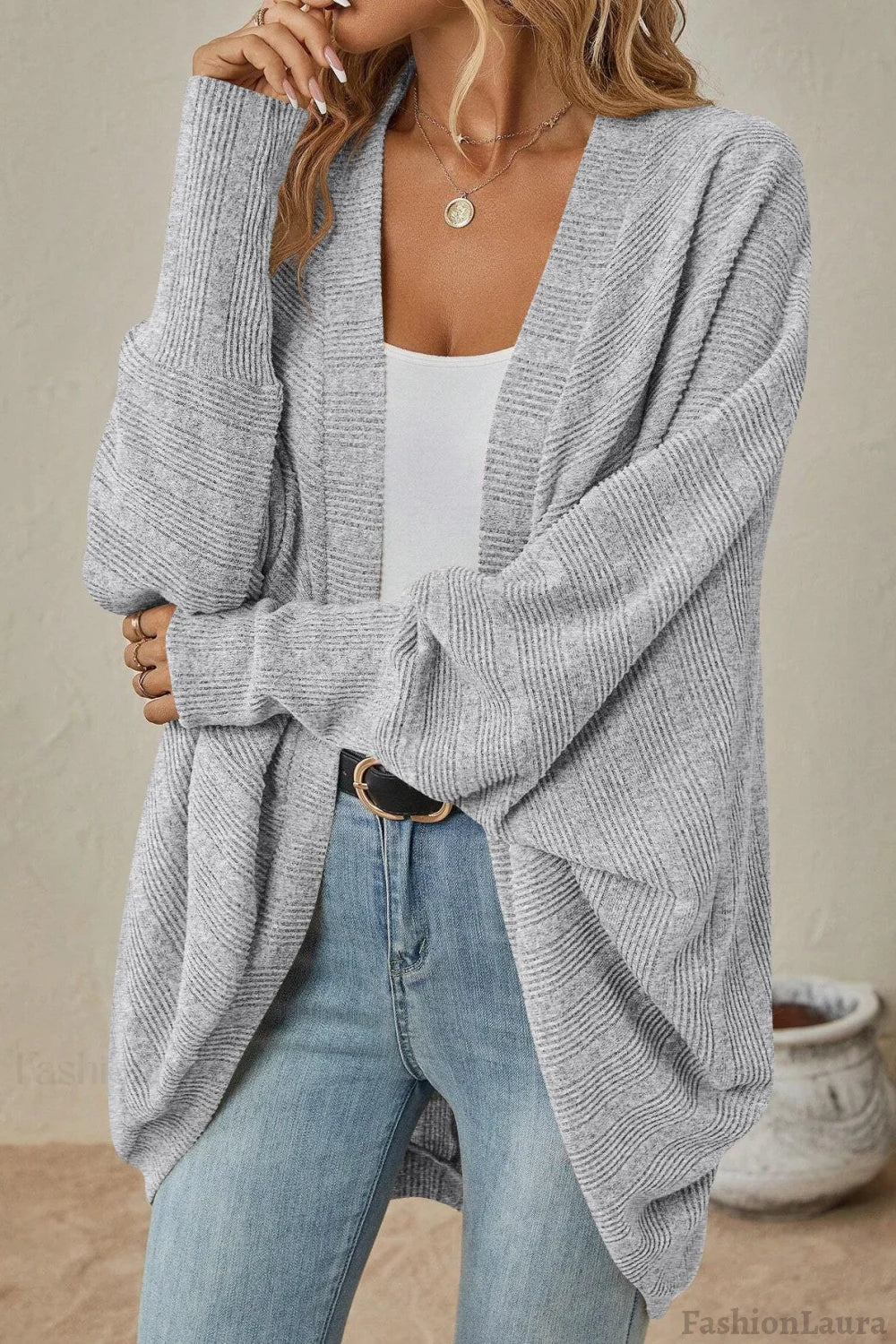 Solid Color Mid Length Cardigan