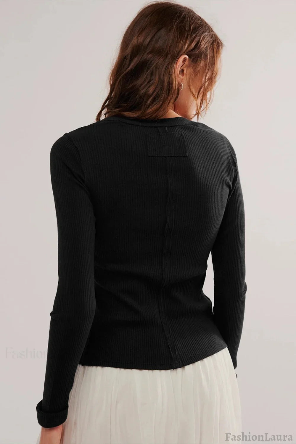 Solid Color Ribbed Cardigan