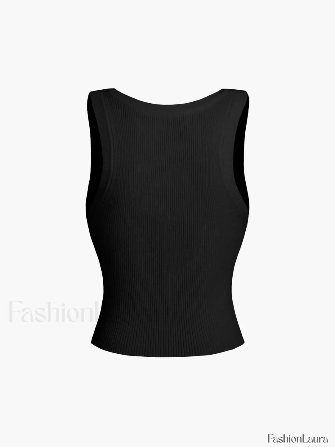 Solid Ribbed Graceful Sweater Vest