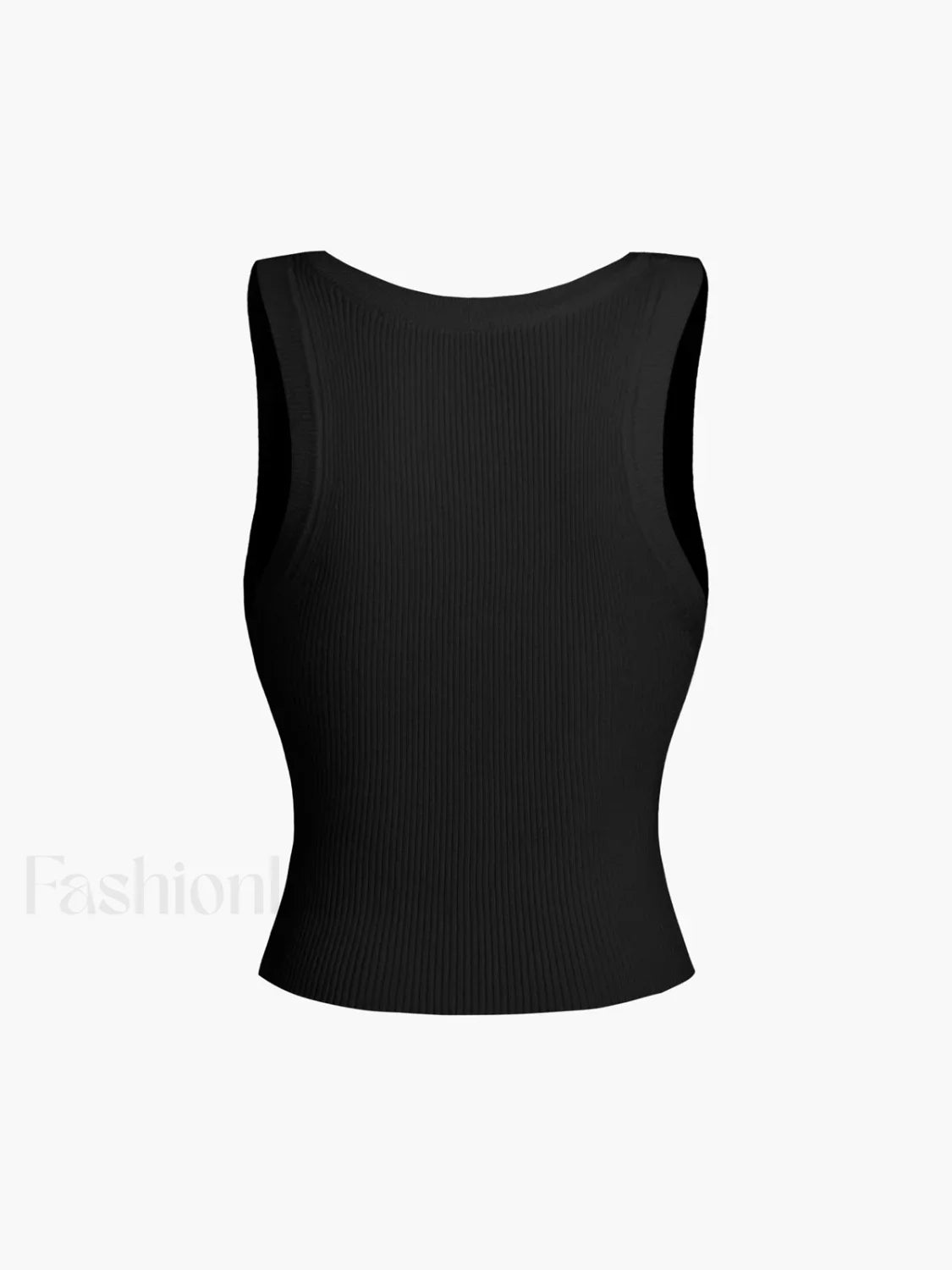 Solid Ribbed Graceful Sweater Vest