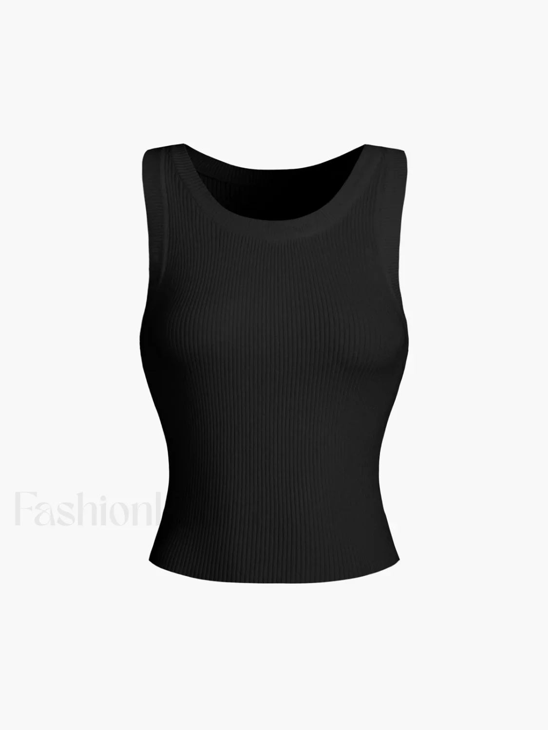 Solid Ribbed Graceful Sweater Vest