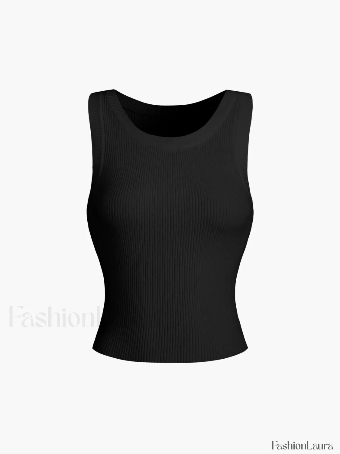 Solid Ribbed Graceful Sweater Vest