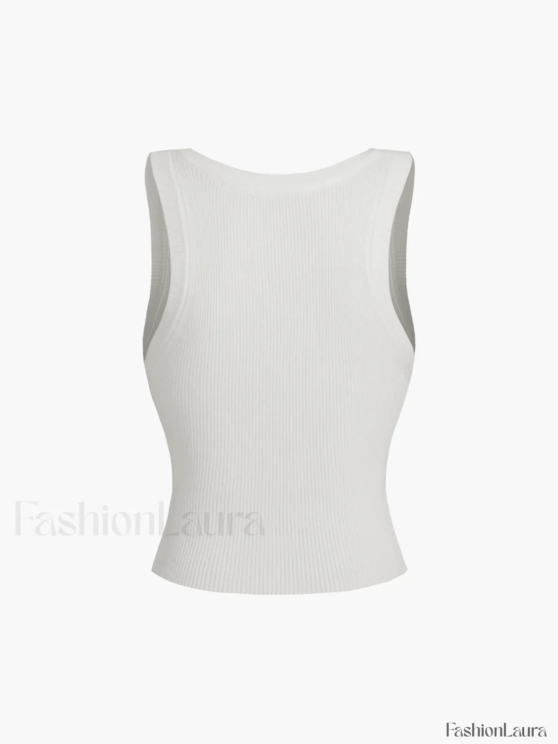 Solid Ribbed Sweater Vest