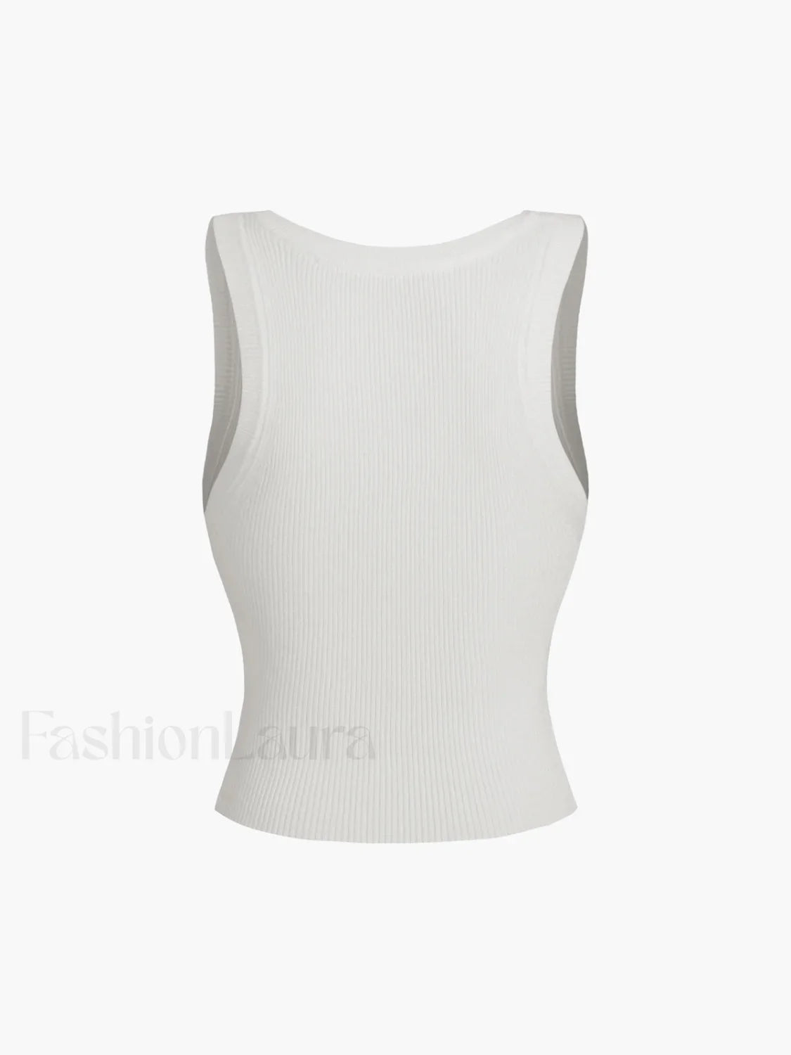 Solid Ribbed Sweater Vest