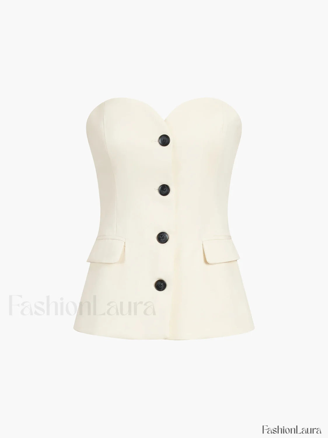 Solid Tube Top With Modern Wide Leg Pants Set