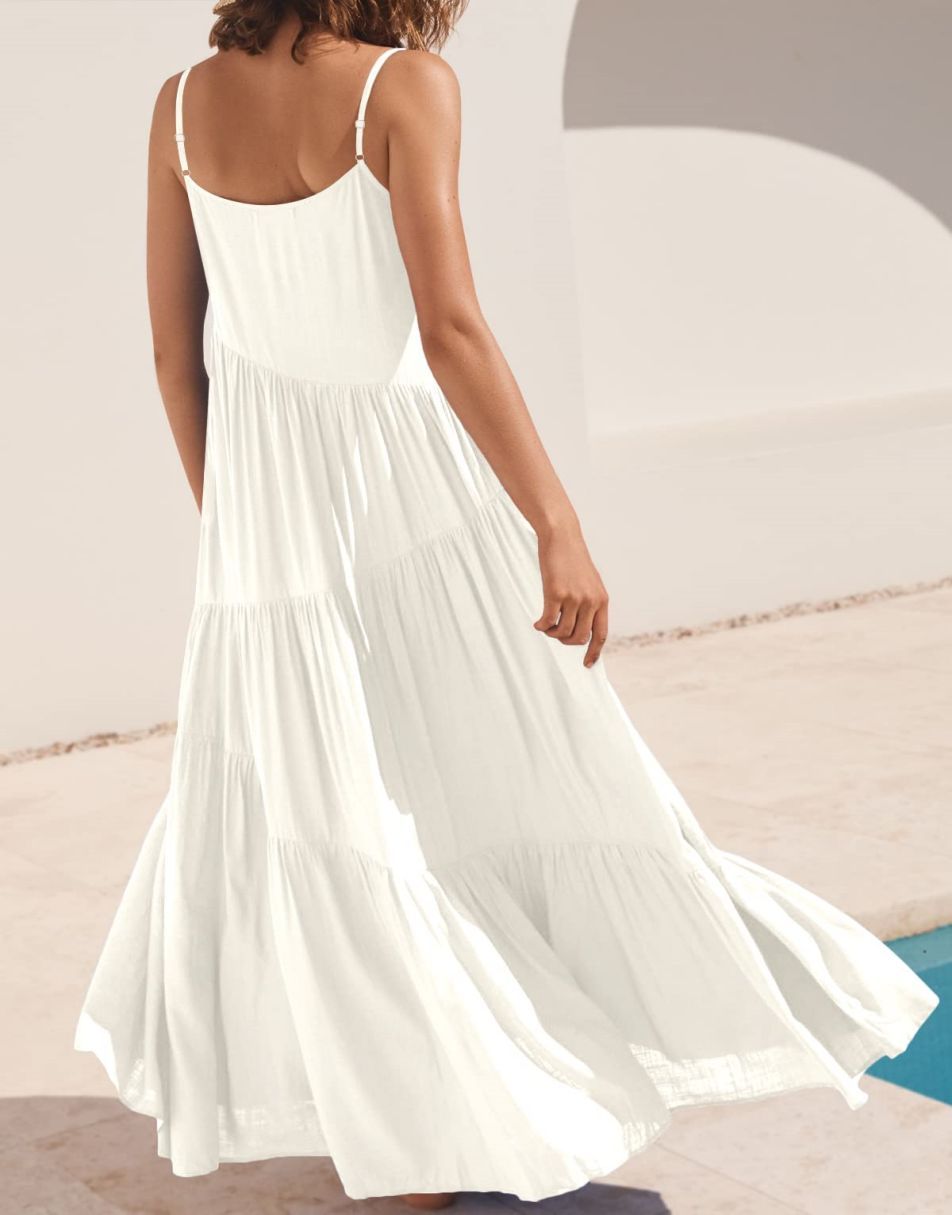 Abelia Premium Asymmetrical Maxi Dress for Summer Boutique Collection