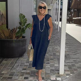 Ruffle Sleeve V-Neck Pocket Midi Dress 5