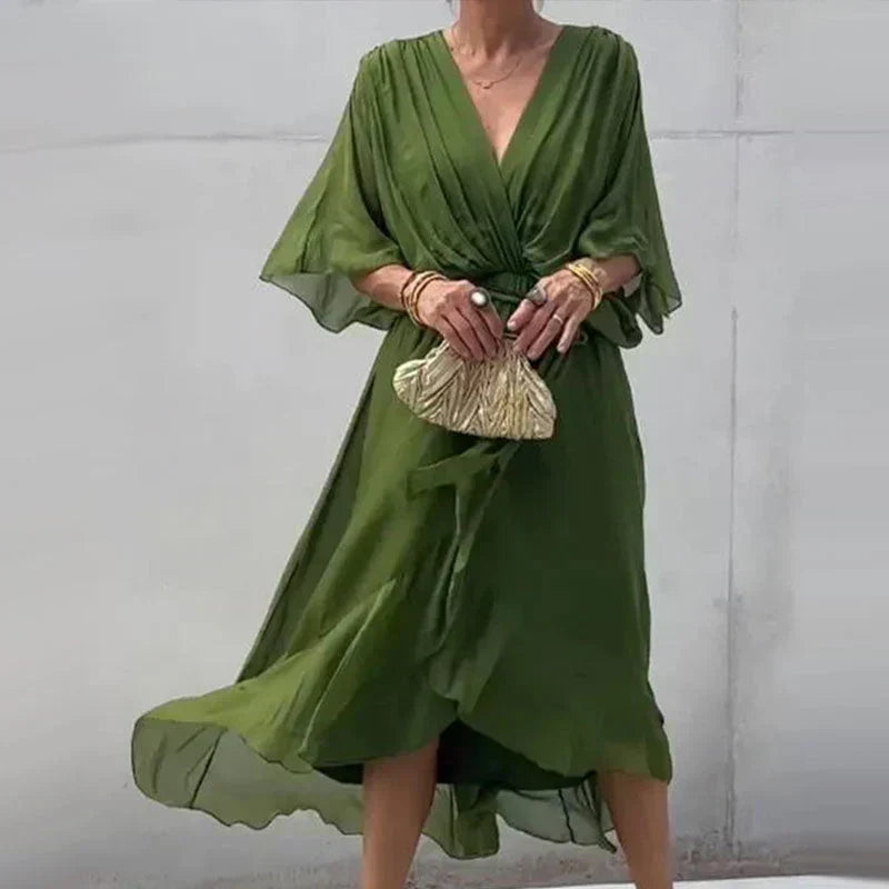 Hailey | Elegant Loose Dress Green