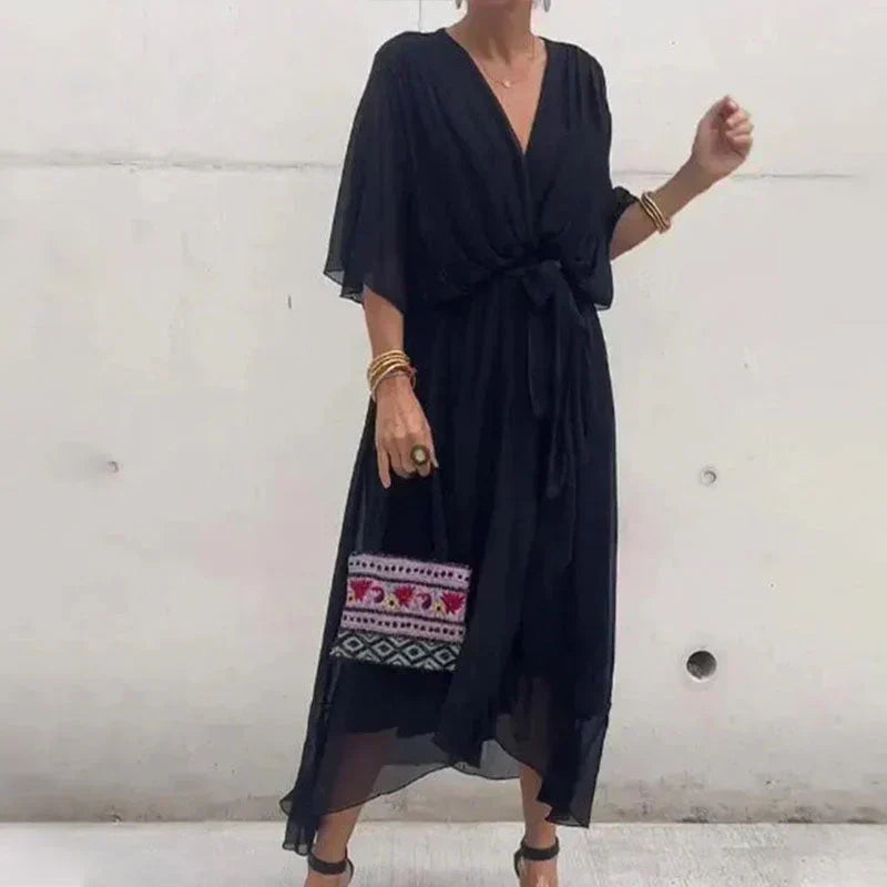 Hailey | Elegant Loose Dress Black