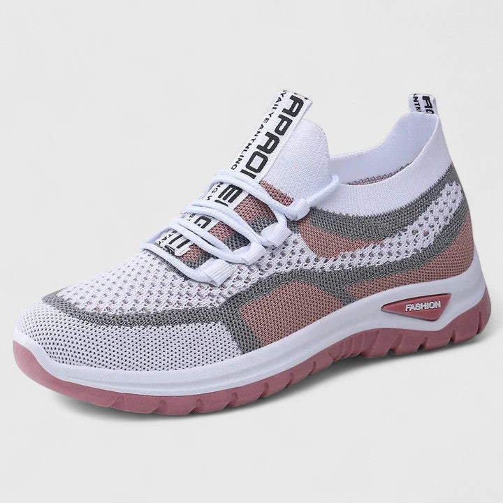 Mesh Lace Up Low Top Running Sneakers