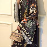 Floral Chiffon Long Sleeve Maxi Dress 5