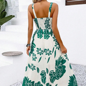 Floral Square Neck A-Line Midi Dress 5