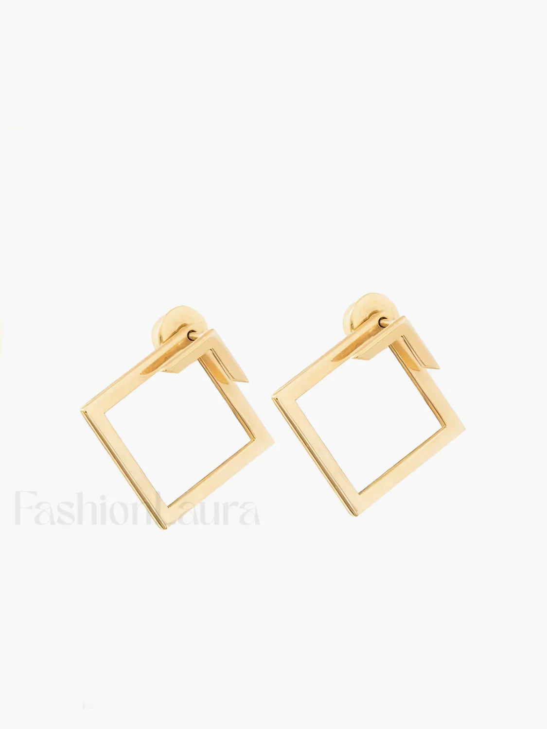 Square Geometric Stud Earrings