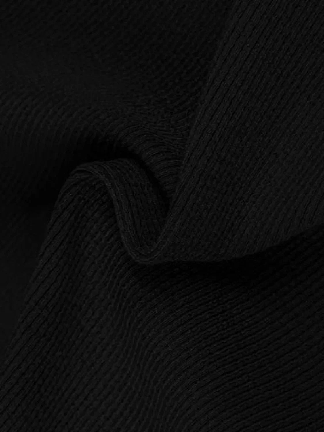 Square Neck Contrast Trim Long Sleeve Knit Shirt