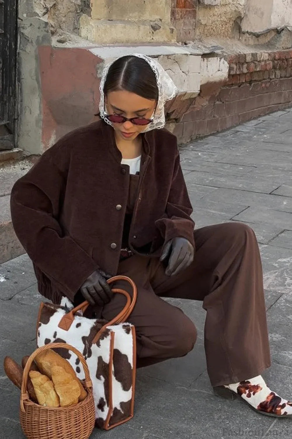 Stand Collar Single-Breasted Jacket