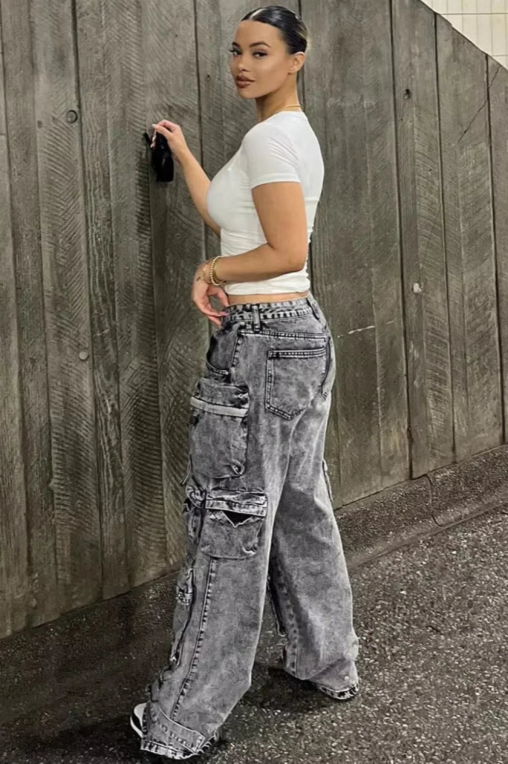 Straight Leg Utility Cargo Pants