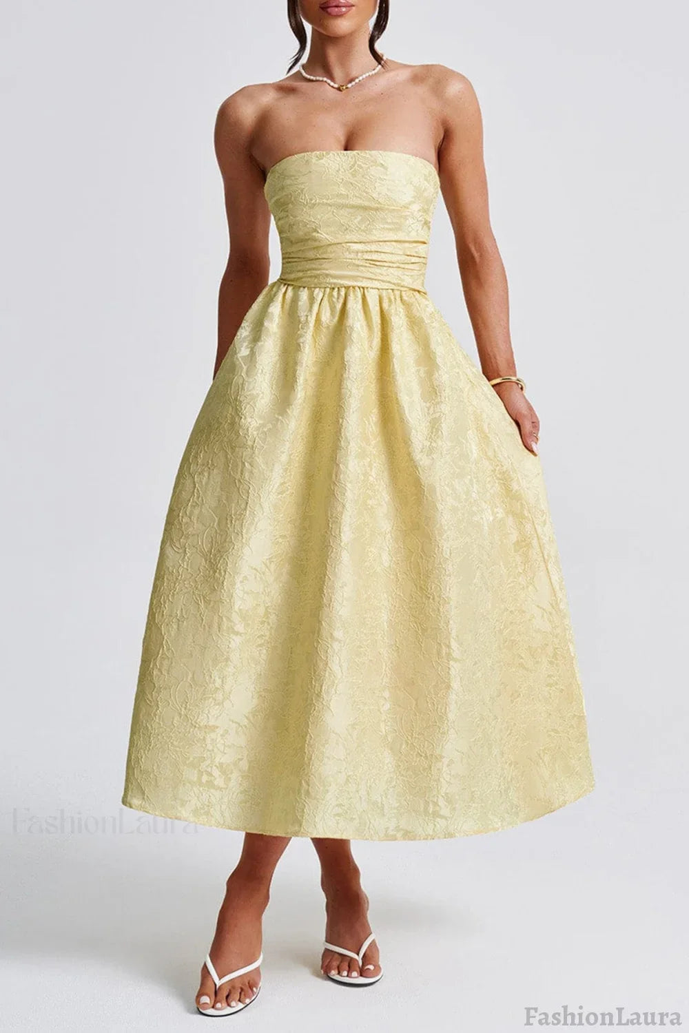 Strapless Elegant Party Dress