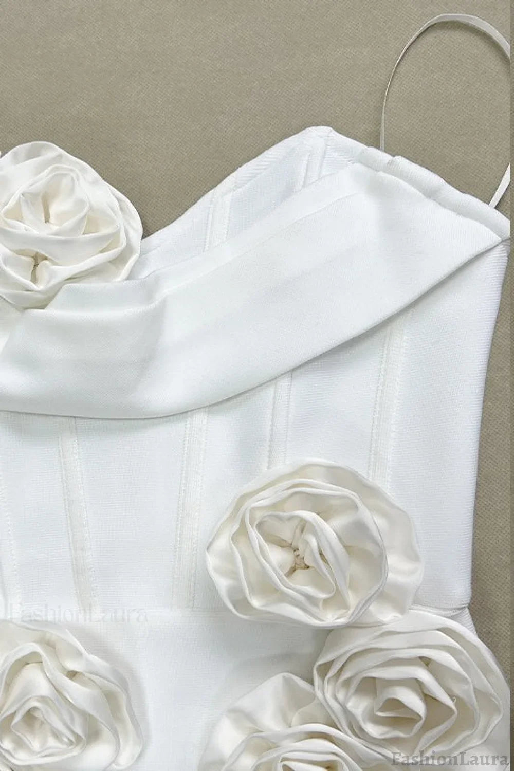 Strapless Floral Bandage Party Dress