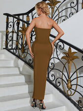 See Through Mesh Cut Out Tube Dress - View 8
